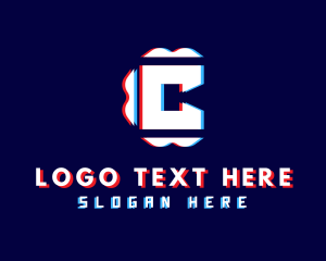 Static - Static Motion Letter C logo design