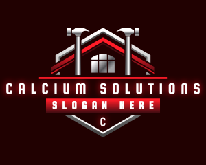 Roof Construction Property logo design