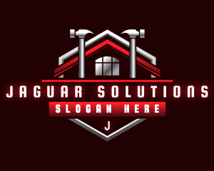 Roof Construction Property logo design