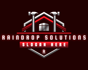 Roof Construction Property logo design