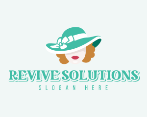 Transformation - Fashion Hat Woman logo design