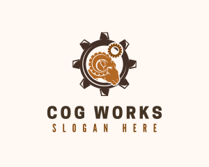 Industrial Cog Ram logo design