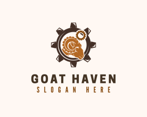 Industrial Cog Ram logo design