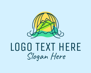 Travelling - Ocean Mountain Travel logo design