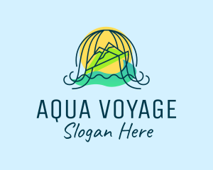 Ocean Mountain Travel logo design