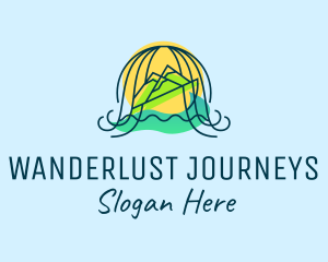 Travelling - Ocean Mountain Travel logo design