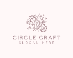 Heart Yarn Crochet logo design