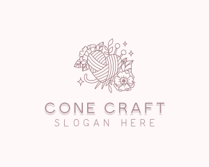 Heart Yarn Crochet logo design