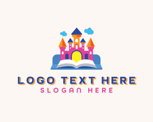 Toddler - Castle Book Learning logo design