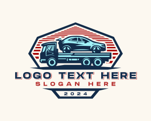 Trucking - Car Transportation Hauler logo design