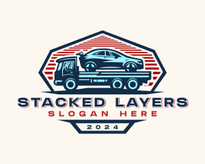 Car Transportation Hauler logo design