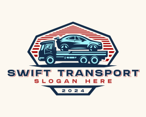 Car Transportation Hauler logo design