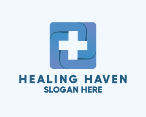 Cure - Medical Health Cross logo design