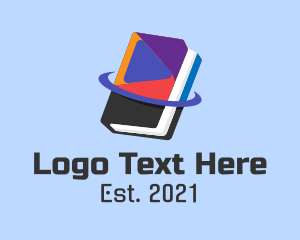 Library - Video Streaming Book logo design