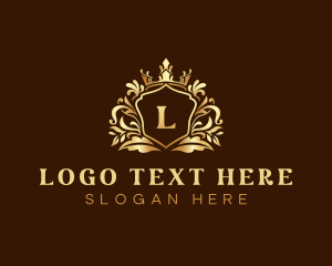 Expensive - Royalty Shield Insignia logo design