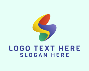 Juice Brand - Modern Colorful Letter S logo design