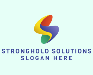 Modern Colorful Letter S  logo design