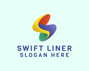 Modern Colorful Letter S  logo design