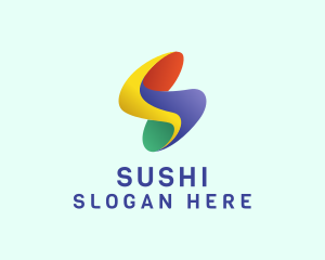 Modern Colorful Letter S  logo design