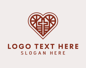 Biblical - Cross Heart Charity logo design