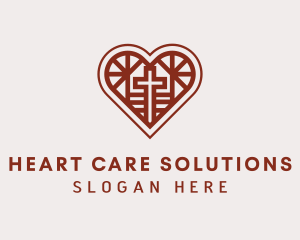 Cross Heart Charity logo design