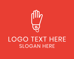 Online Shopping - Hand Glove Price Tag logo design