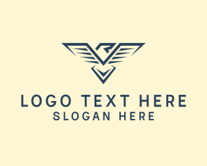 Falcon - Eagle Bird Wings logo design