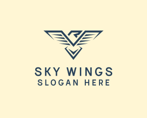 Eagle Bird Wings logo design