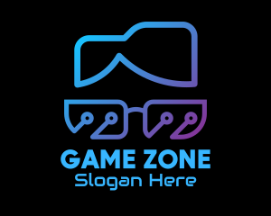 Online Gamer - Tech Geek Nerd logo design