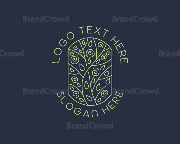 Gardening Tree Environmental Logo