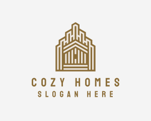 Housing - Wooden House Property logo design