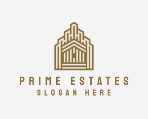 Property - Wooden House Property logo design