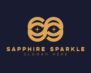 Infinite Loop Sparkle logo design