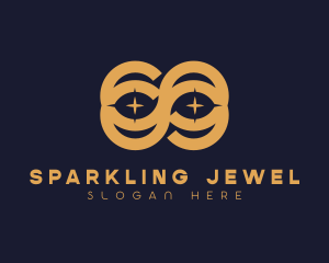 Infinite Loop Sparkle logo design