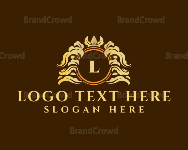 Luxury Crown Ornament Logo