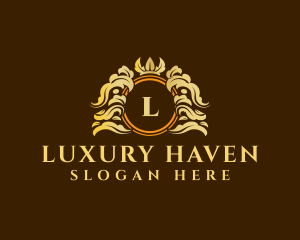 Luxury Crown Ornament logo design