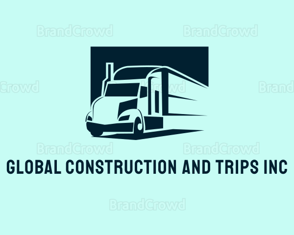 Delivery Truck Logistics Logo