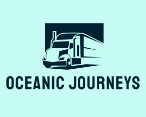 Delivery Truck Logistics Logo