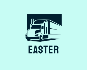 Highway - Delivery Truck Logistics logo design