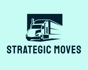 Delivery Truck Logistics logo design