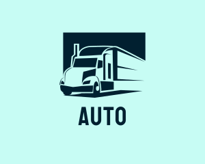 Shipping - Delivery Truck Logistics logo design