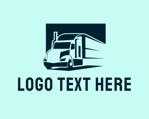 Freight - Delivery Truck Logistics logo design