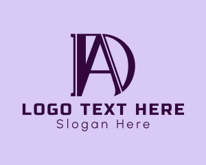 Letter Da - Elegant Modern Business logo design