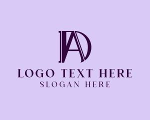 Letter Ad - Elegant Modern Business logo design