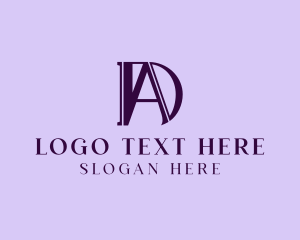 Letter Da - Elegant Modern Business logo design