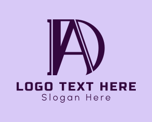 Original - D & A Monogram logo design