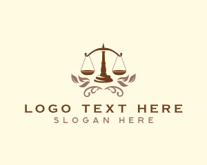 Professional Service - Ornamental Legal Scale logo design