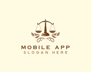 Judge - Ornamental Legal Scale logo design