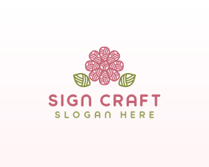 Flower Yarn Crafts logo design