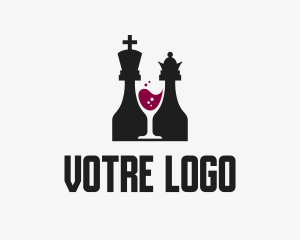 King - King Queen Wine Bar logo design